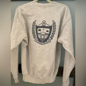 $165 retail! Sporty & Rich Melange grey cotton sweatshirt